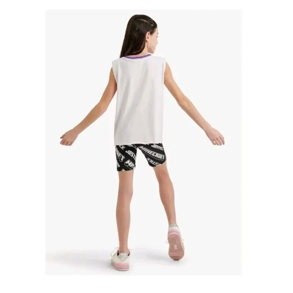 Justice Minecraft Tank Top Bike Shorts Outfit Girls(16P-18P)